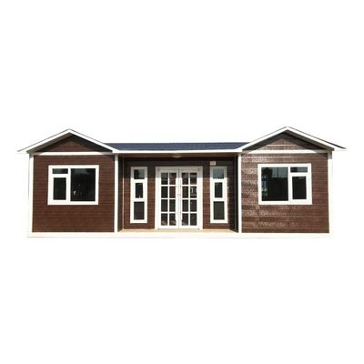 Maison mobile à porte en acier maison modulaire conteneur préfabriqué avec mur rideau en verre