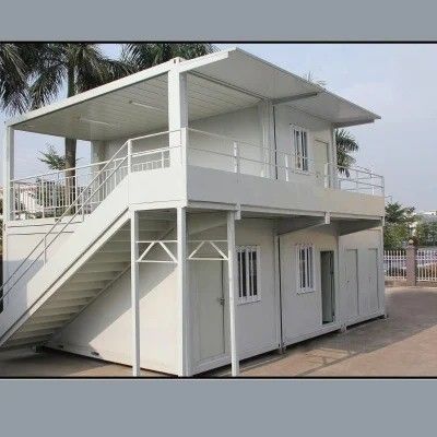 20 pieds maisons de conteneurs pliables maison extérieure des hangars préfabriqués stockage pour polyvalent