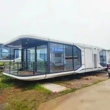 Maison préfabriquée de luxe Maison de conteneurs pour capsule spatiale solaire