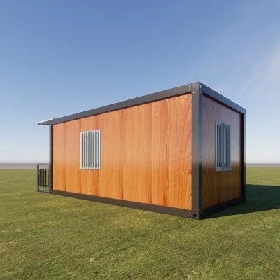 Maison de conteneurs mobile avec panneau sandwich de construction rapide Structure en acier solide