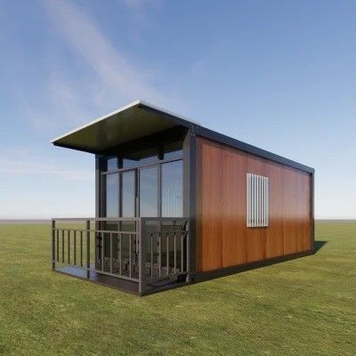 Maison de conteneurs mobile avec panneau sandwich de construction rapide Structure en acier solide