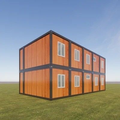 Maison de conteneurs mobile avec panneau sandwich de construction rapide Structure en acier solide