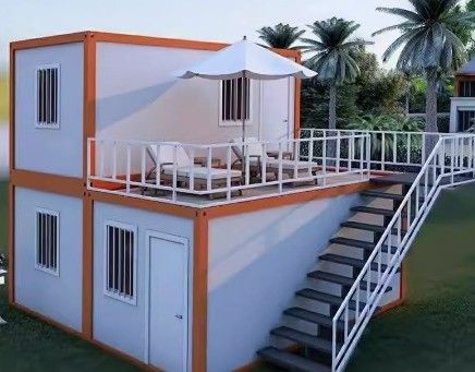 Maison de conteneurs mobile de luxe pour bureaux flexibles
