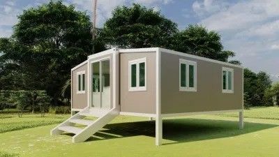Maison préfabriquée moderne évolutive 3 en 1 chambre en acier maison de conteneurs