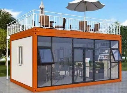 Maison de conteneurs mobile de luxe pour bureaux flexibles