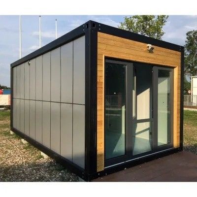 Maison de conteneurs pour gros packs Une solution portable et luxueuse avec un cadre en acier