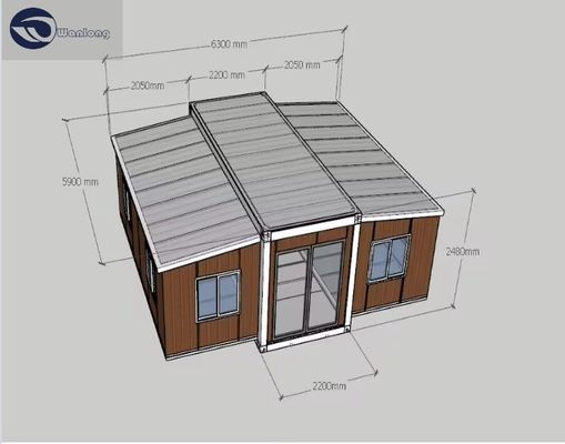 Accueil Bureau panneau sandwich conteneur modulaire maison conception de construction simple et rapide