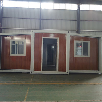 Maison modulaire pliable préfabriquée de 3 chambres avec couleur personnalisée et porte en acier