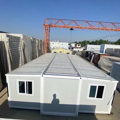 Maison de conteneur de paquet de graisse de couleur personnalisée pour l' expansion de pliage en acier léger