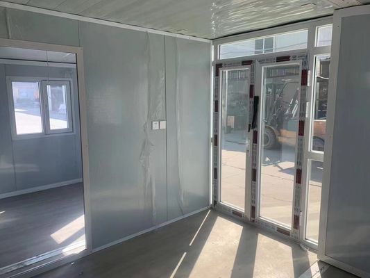 Maison de conteneur de paquet de graisse de couleur personnalisée pour l' expansion de pliage en acier léger