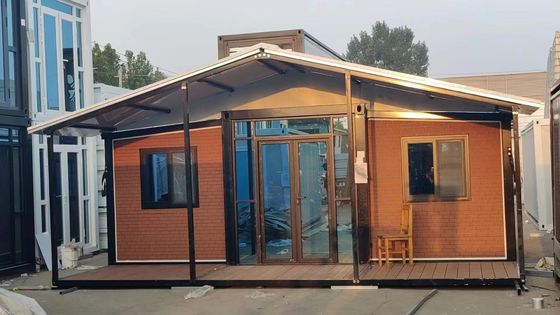 Maison de conteneurs multifonctions de 20 pieds avec une structure luxueuse en acier