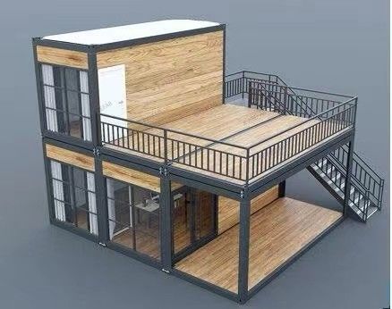 Maison de conteneurs sur mesure de 2 étages avec un design étanche et des caractéristiques amovibles