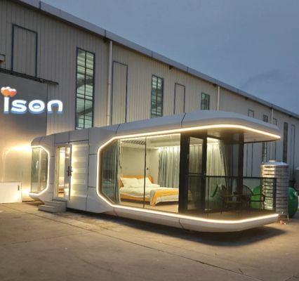 Capsule spatiale maison de luxe camping cabine préfabriquée avec avantage de protection de l'environnement