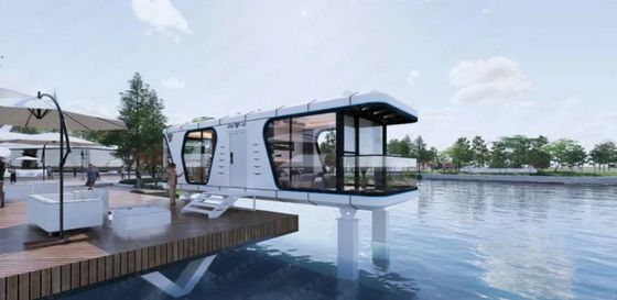 Maison capsule spatiale pour une aventure de camping de luxe