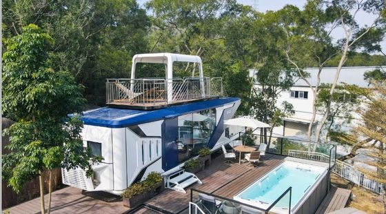Capsule spatiale maison de luxe camping cabine préfabriquée avec avantage de protection de l'environnement