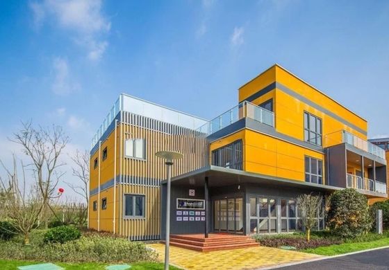 Facile à assembler maison de conteneurs préfabriquée amovible avec une structure en acier léger