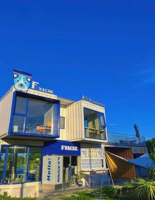 Facile à assembler maison de conteneurs préfabriquée amovible avec une structure en acier léger