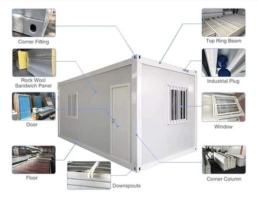 Édifice de bureaux standard australien Modulaire préfabriqué maisons plates pour le stockage de garage