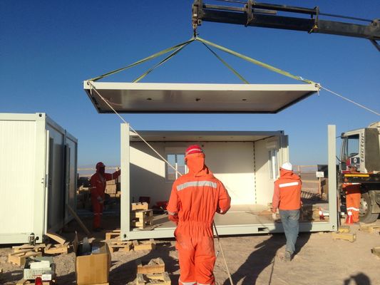 REACHTOP Container préfabriqué élargi Maison de bureaux Container à emballage plat