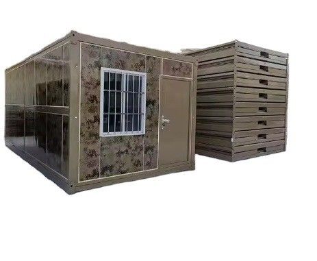30 ans de durée de vie Porte en acier maison de conteneur recyclée maison préfabriquée maison personnalisée petit paquet pliant