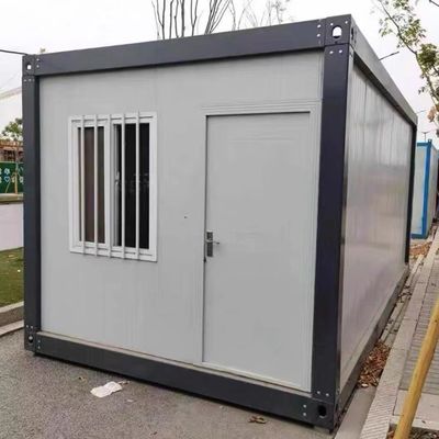 Chambres à vivre portables à assemblage rapide avec panneau sandwich en acier et fenêtre coulissante en PVC