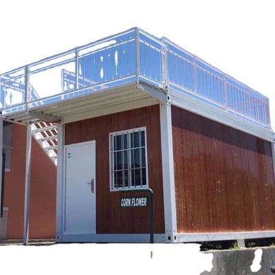 Chambres à vivre portables à assemblage rapide avec panneau sandwich en acier et fenêtre coulissante en PVC