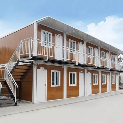 Chambres à vivre portables à assemblage rapide avec panneau sandwich en acier et fenêtre coulissante en PVC