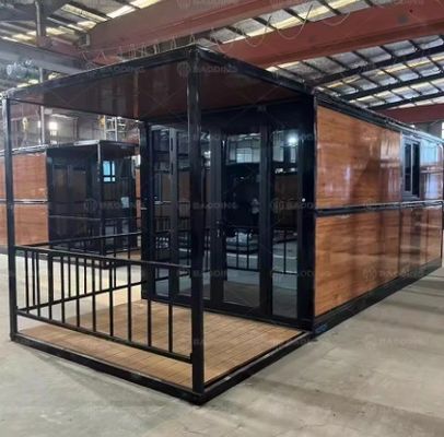 30 ans de durée de vie Porte en acier maison de conteneur recyclée maison préfabriquée maison personnalisée petit paquet pliant