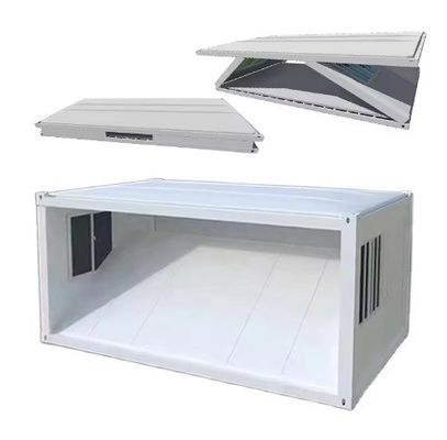 Maison de conteneur pliable de style moderne simple pour bureau de conteneur portable contemporain