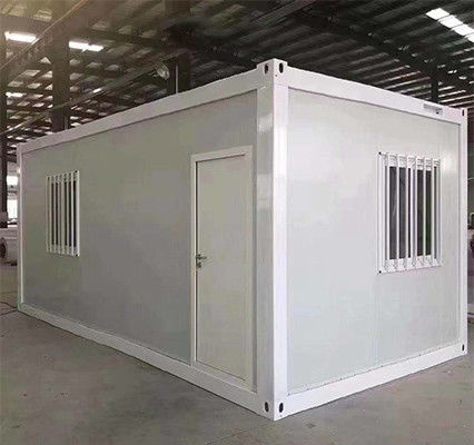 Container d'entrepôt en acier de Booth Petite maison avec fenêtre coulissante en PVC en conception portable