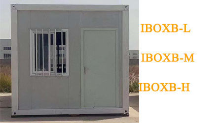Container d'entrepôt en acier de Booth Petite maison avec fenêtre coulissante en PVC en conception portable
