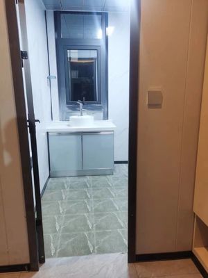 20 pieds préfabriqué portable petite maison pliable avec 3 chambres PVC fenêtre coulissante
