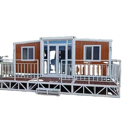 Container pliable de 20 pieds/40 pieds Villa mobile de luxe de 3 chambres à coucher Petite maison préfabriquée