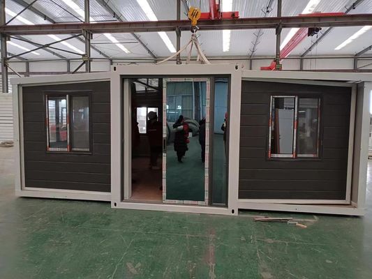 Container pliable de 20 pieds/40 pieds Villa mobile de luxe de 3 chambres à coucher Petite maison préfabriquée