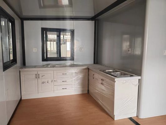 Container pliable de 20 pieds/40 pieds Villa mobile de luxe de 3 chambres à coucher Petite maison préfabriquée
