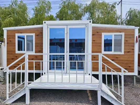 Container pliable de 20 pieds/40 pieds Villa mobile de luxe de 3 chambres à coucher Petite maison préfabriquée