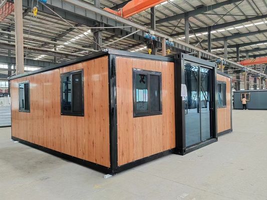 Container pliable de 20 pieds/40 pieds Villa mobile de luxe de 3 chambres à coucher Petite maison préfabriquée