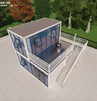 Modulaire mini kit ensemble cabine maison de conteneurs avec panneau sandwich avantage d'installation rapide