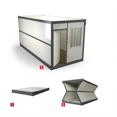 Container mobile pliable avec porte en acier