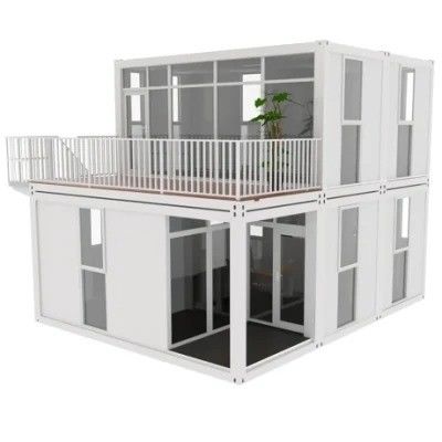 Maison de conteneurs à paquet plat de couleur personnalisée pour bureau mobile préfabriqué maison de cabine