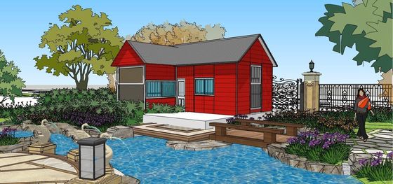 Maison modulaire en acier à conteneur plat de 40 pieds avec un avantage d'installation rapide