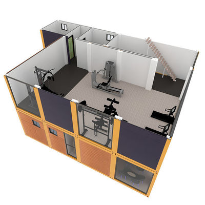 Villa démontable Container de design moderne maisons de luxe de 40 pieds maison de bureaux