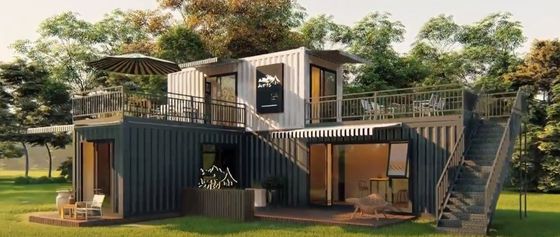 Style de design contemporain maison de conteneurs de vie préfabriquée 20ft/40ft