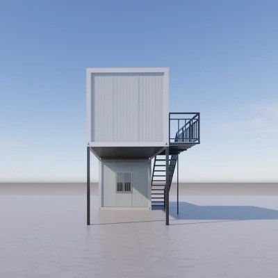 Des maisons modulaires miniatures préfabriquées sur mesure pour la construction d'entrepôt d'atelier