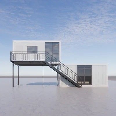Des maisons modulaires miniatures préfabriquées sur mesure pour la construction d'entrepôt d'atelier
