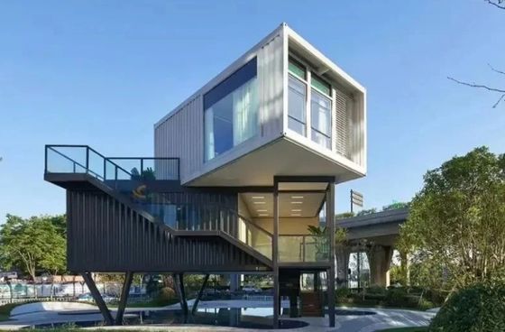 Conteneurs modernes Maison portable en acier Conteneurs pliables à paquet plat