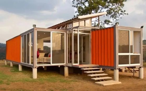 Conteneurs modernes Maison portable en acier Conteneurs pliables à paquet plat