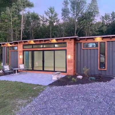 Container moderne Maison portable à plateau pliable Installation rapide avec porte en acier