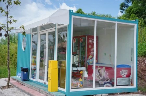 Conteneurs modernes Maison portable en acier Conteneurs pliables à paquet plat