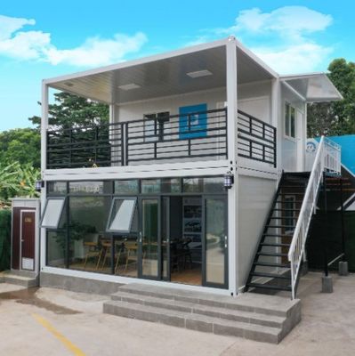 Maison préfabriquée à deux couches pour 20 pieds et 40 pieds